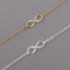 Bracelet 18K Gold Silver CZ Infinity Bracelets